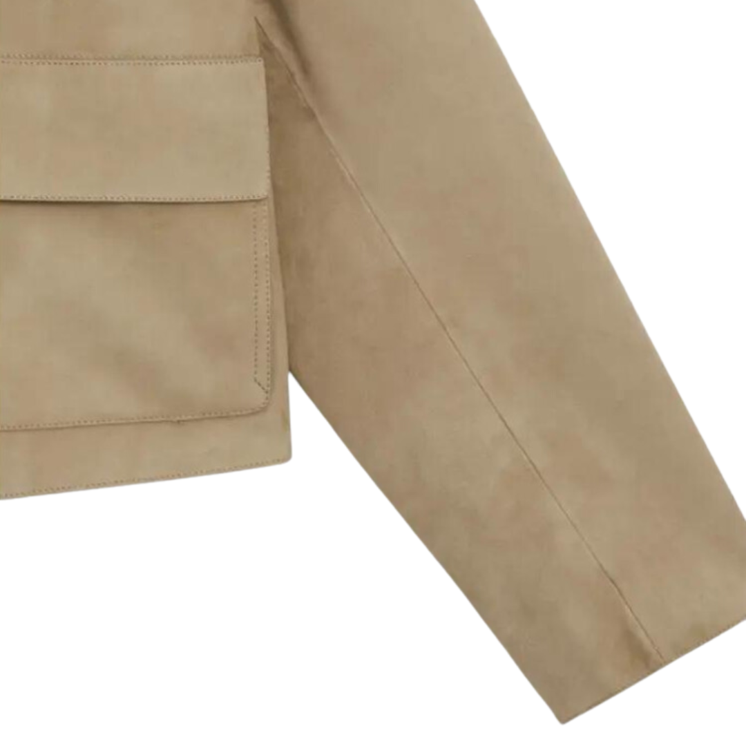 WW | Beige Lederjacke