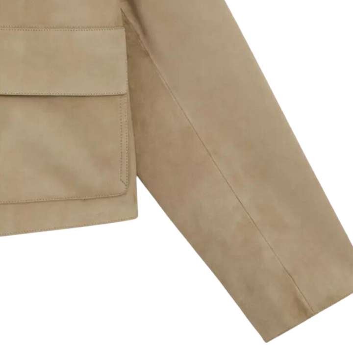 W&W Mode | Beige Lederjacke