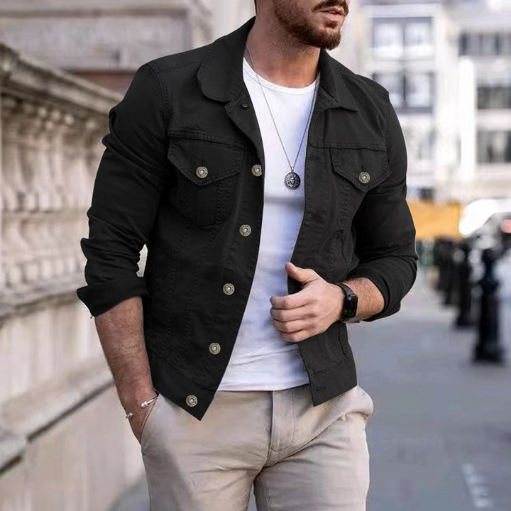 W&W Mode | Klassische, Gefärbte Jeansjacke