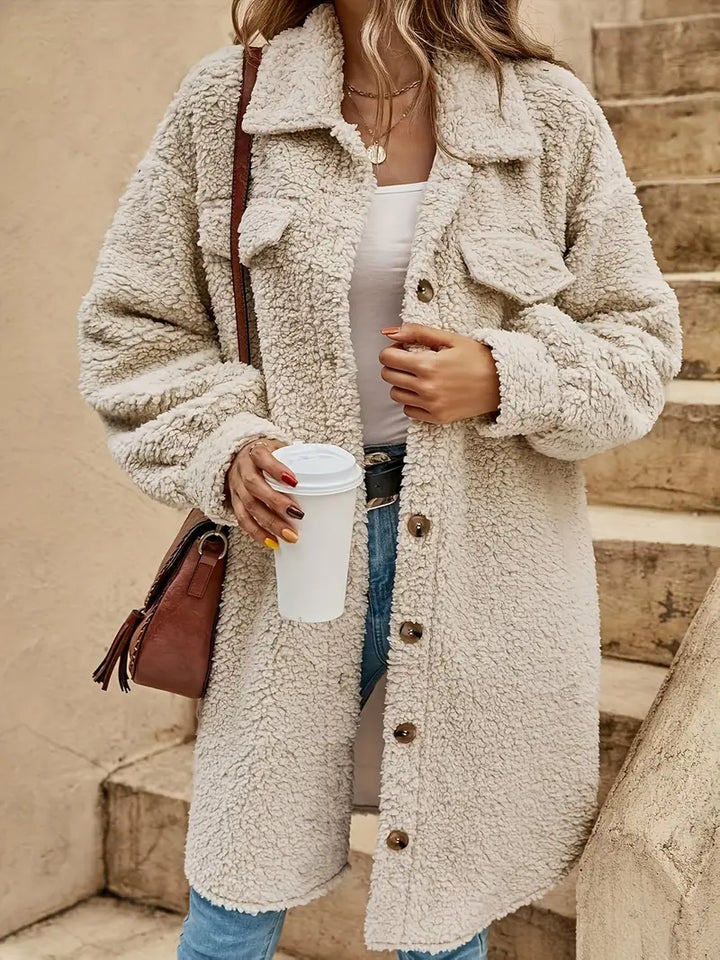 Weiche Jacke mit Knöpfen