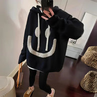 WW | langer Smiley Pullover für Frauen