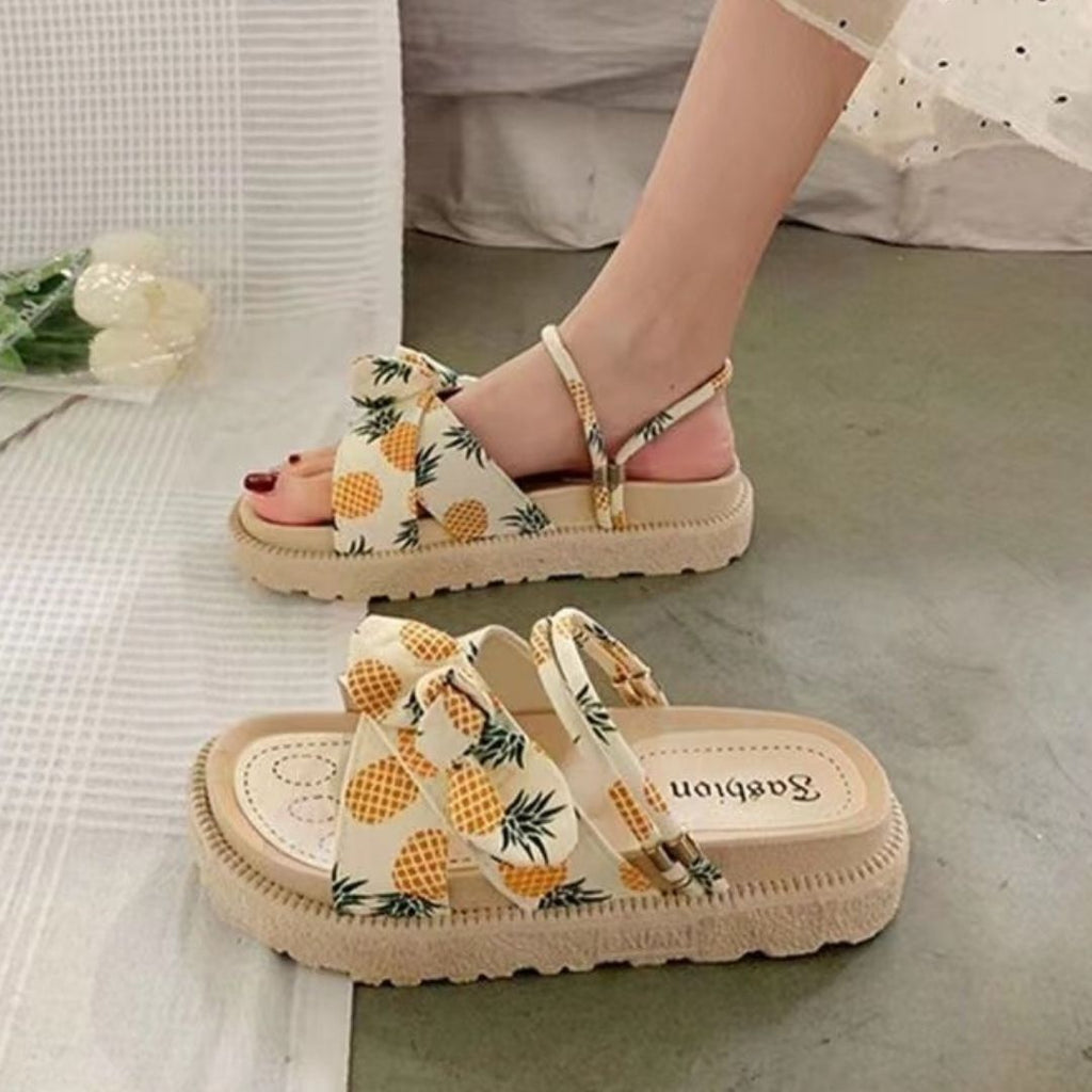 WW | Elegante Damensandalen Mit Schleife