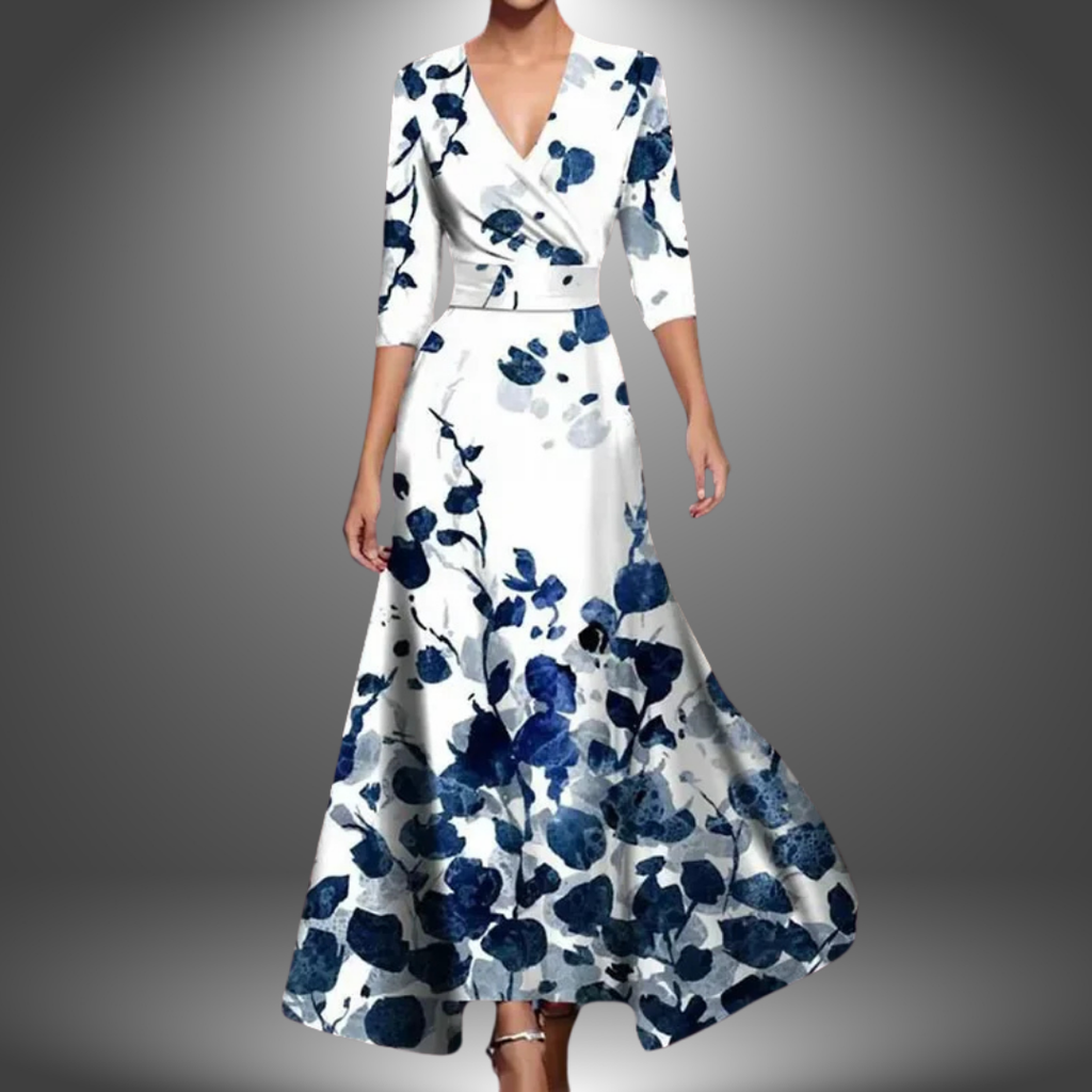 WW | Stilvolle Blumen Maxikleid