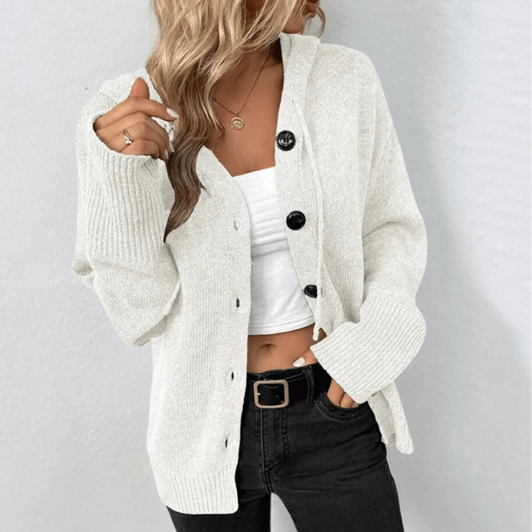 W&W Mode | Leichter Knopf Strickjacke Für Frauen