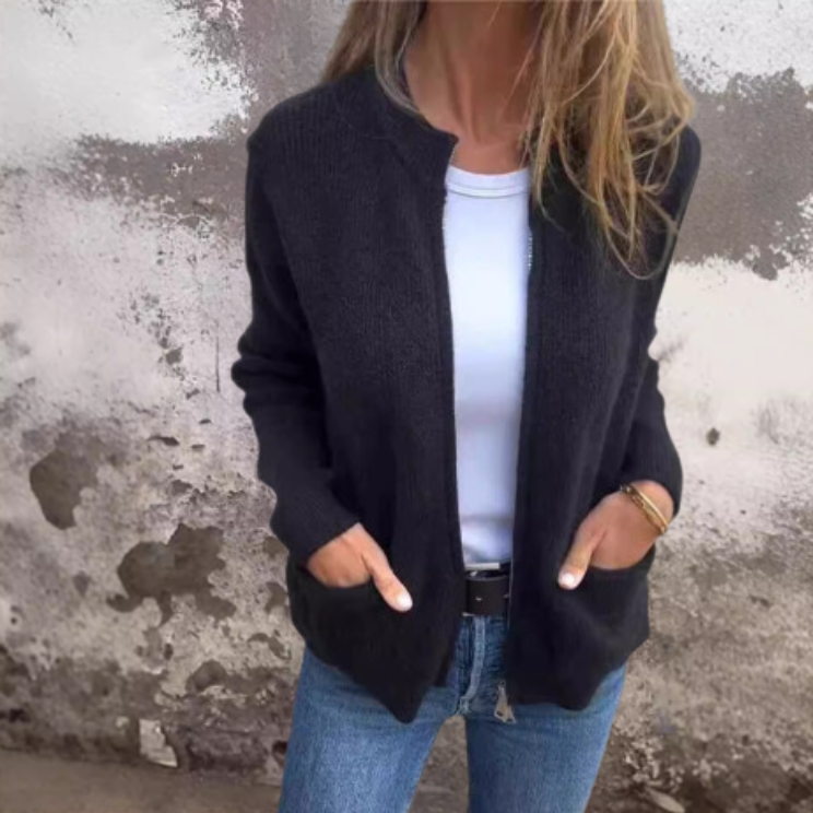 WW | Superweiche, Warme Strickjacke Mit Reißverschluss
