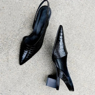 WW | Damen Schuhe Stylische Orthopädische Croco Pumps Für Ultimativen Komfort