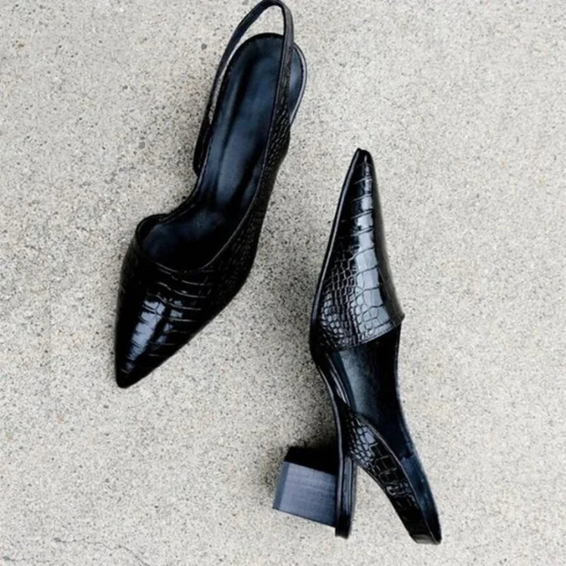 WW | Damen Schuhe Stylische Orthopädische Croco Pumps Für Ultimativen Komfort