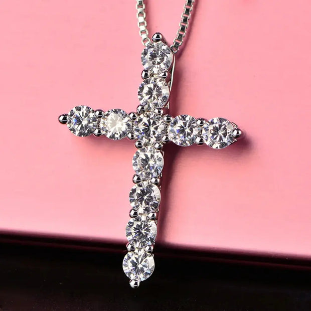 WW | 925 Sterling Silber Kreuz Anhänger