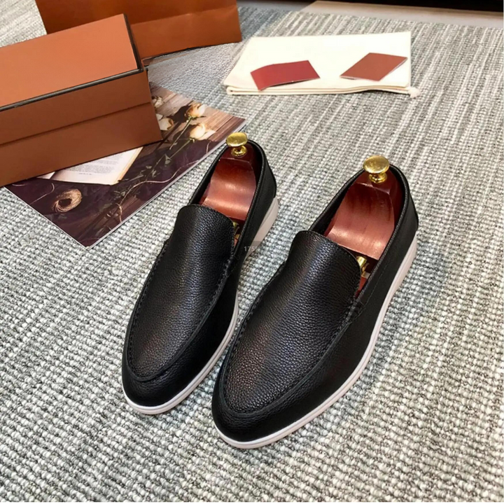 W&W Mode | Herren Leder Slipper Aus Hochwertigem Rindsleder