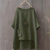 WW | Freizeitbluse mit Rundhalsausschnitt für Den Frühling