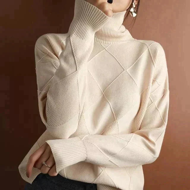 W&W Mode - Stylischer Rollkragenpullover