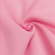 Asymmetrisches, figurbetontes Midikleid mit Rüschenkragen | Rosa