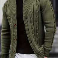 WW | Zopfstrickjacke mit Knöpfen