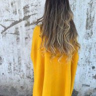 WW | Pullover - Damen Herbst Oversized Gestrickter V-Ausschnitt Pullover