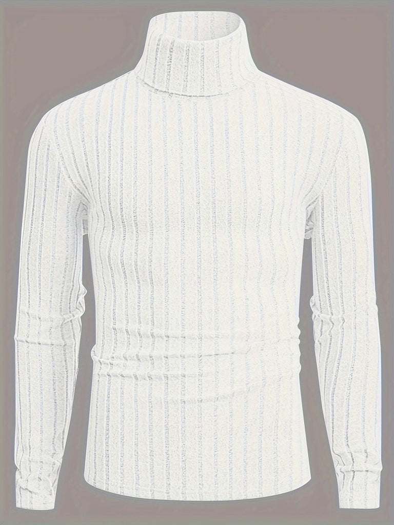 WW | Gestreifte Strickpullover Mit Kragen Für Herren
