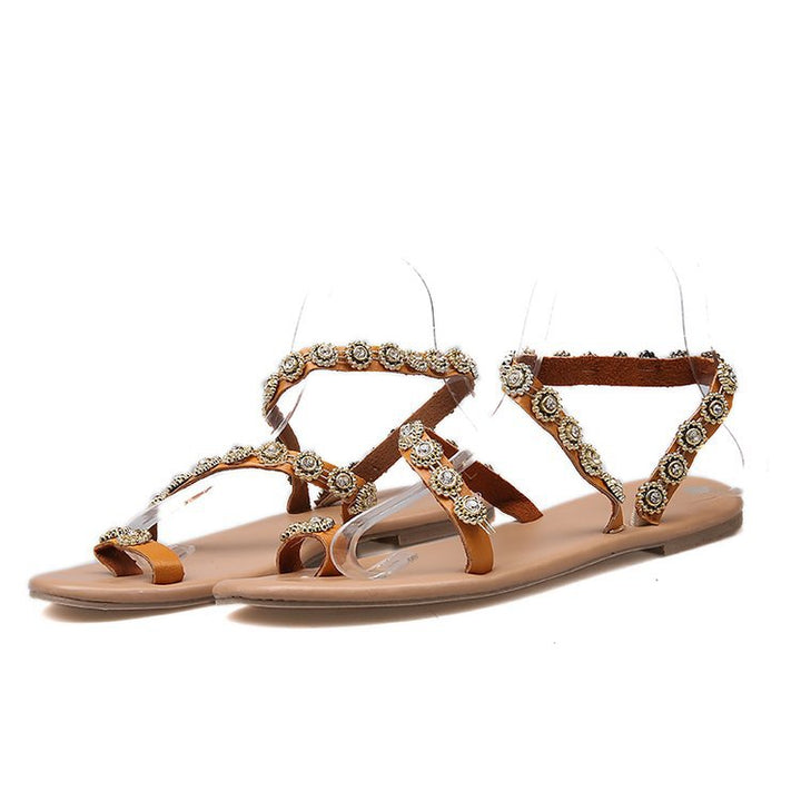 W&W Mode | Boho Strand Strass Flip Flops