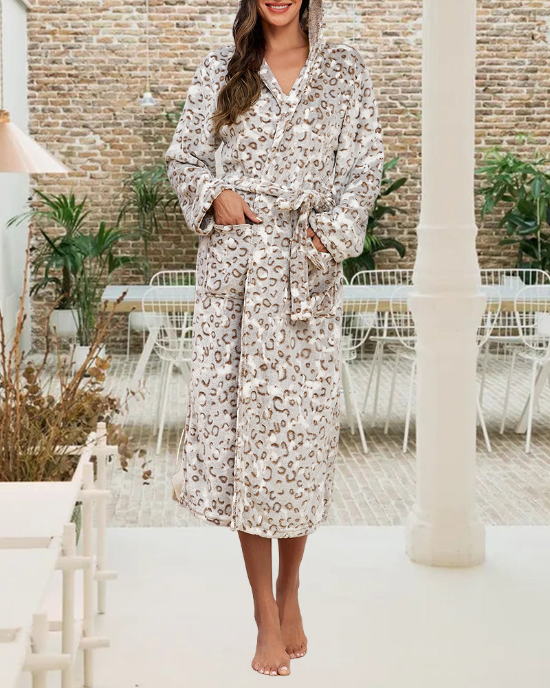 WW | Robe mit Leopardmuster und Elegant Merkmalen
