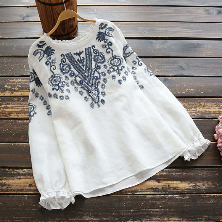 WW | Besticktes Rundhals-Shirt