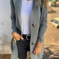 WW | Lässiger Herbst Strickcardigan mit Kapuze für Frauen