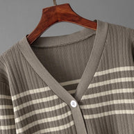 WW | Bequemes Strickset Mit Streifen