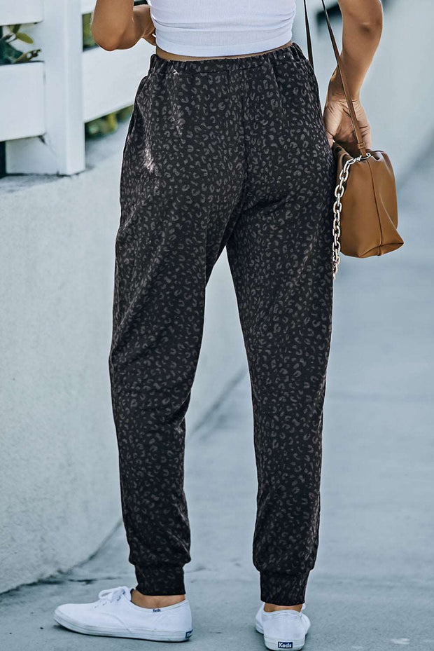 WW | Leopardenmuster Jogginghose Mit Taschen