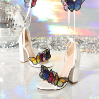 WW | Orthopädische Damen Schmetterling High Heel Sandalen