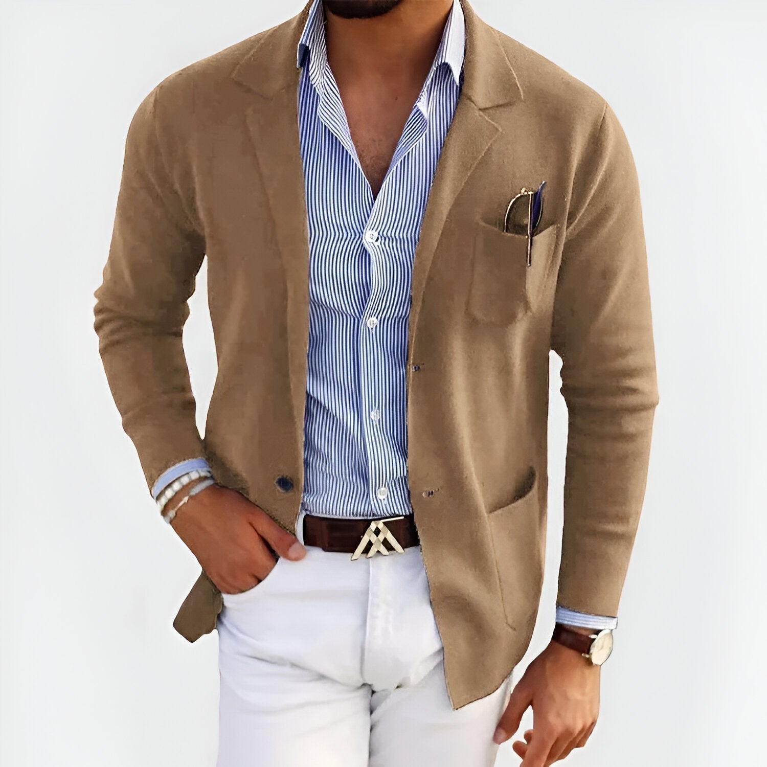 WW | Herrenjacke mit leichter, eleganter Struktur