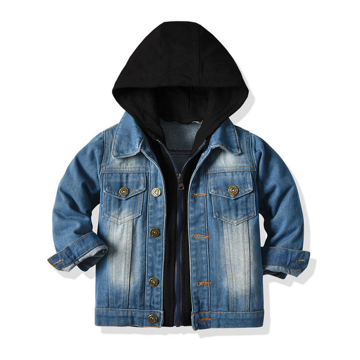 W&W Mode Denim-Jacke mit Kapuze