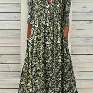 WW | Wunderschönes Maxi-Kleid mit Falten