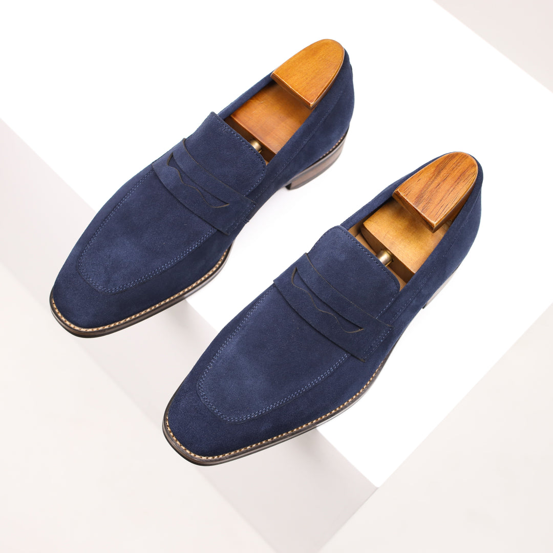W&W Mode | Slip on Leder Penny Loafers Herrenschuhe