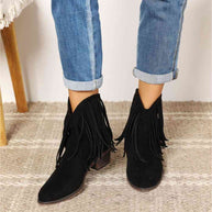 WW | Legend Damen Fransen Cowboy Western Stiefeletten