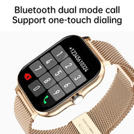 WW Smart Uhr Schrittzähler Herzfrequenzüberwachung Bluetooth Anruf