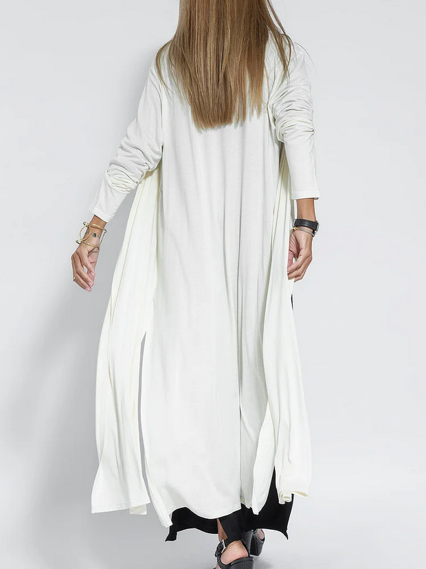 WW | Lässiger Einfarbiger Strickjacke