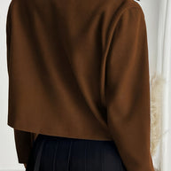 WW | Farbe Vorgezogene Reißverschluss Ärmeljacke