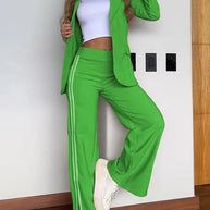 WW | teilige sportliche Trainingsanzug - Damenhose mit Trainingsjacke