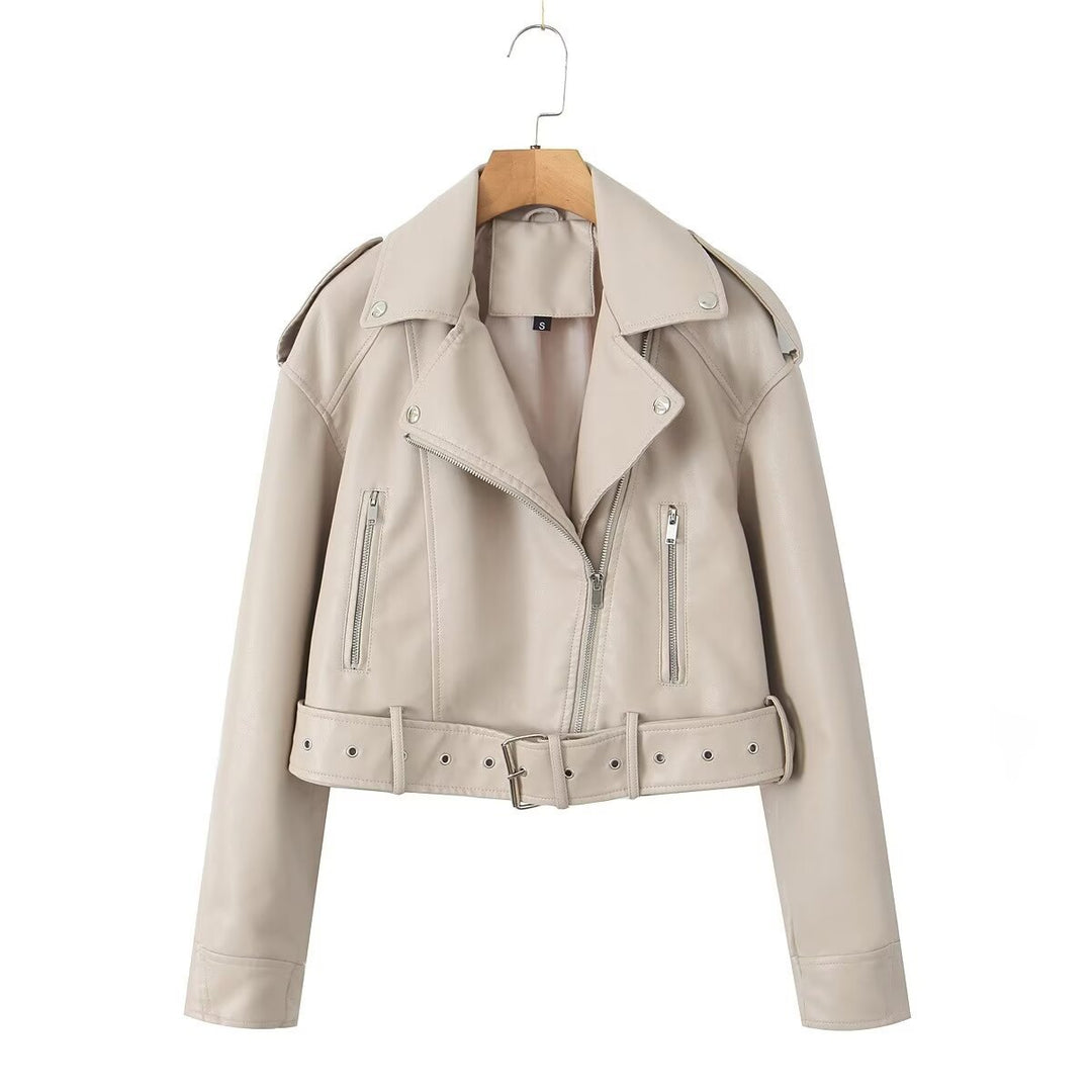 W&W Mode | Waschbare, Farbverlaufende Lederjacke Für Damen*