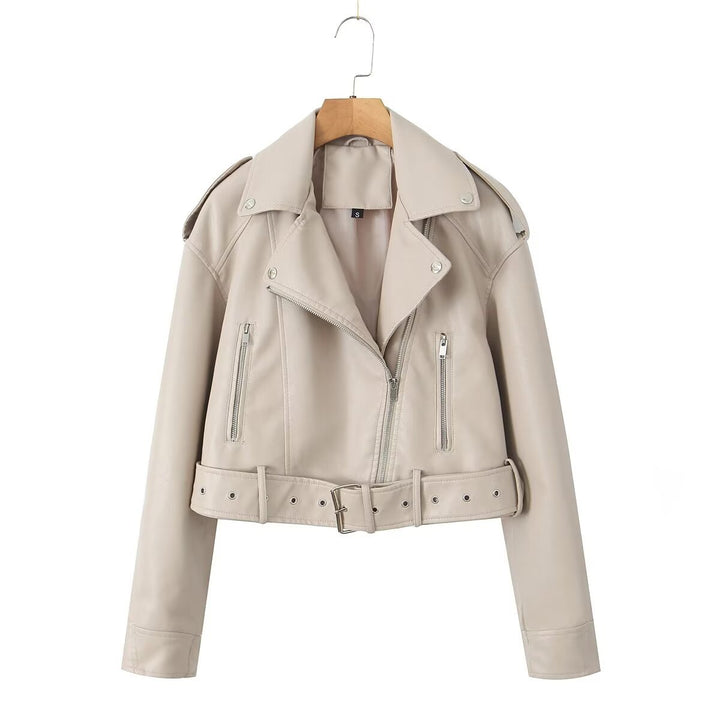 W&W Mode | Waschbare, Farbverlaufende Lederjacke Für Damen*