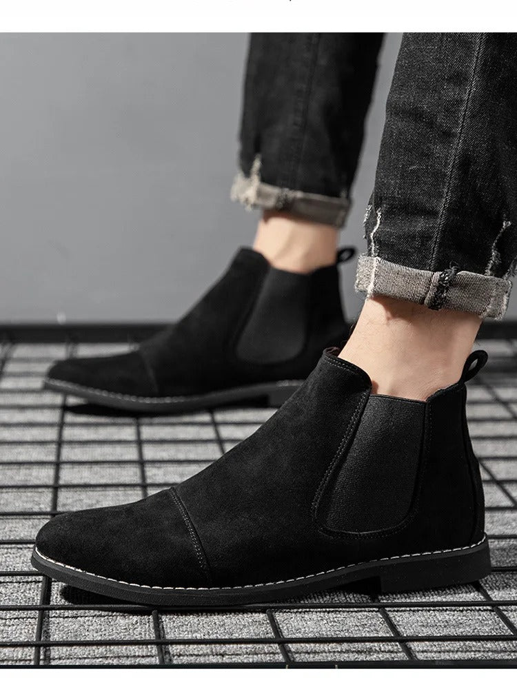 W&W Mode | Wildleder Chelsea Boots Für Herren Stilvoll & Nachhaltig
