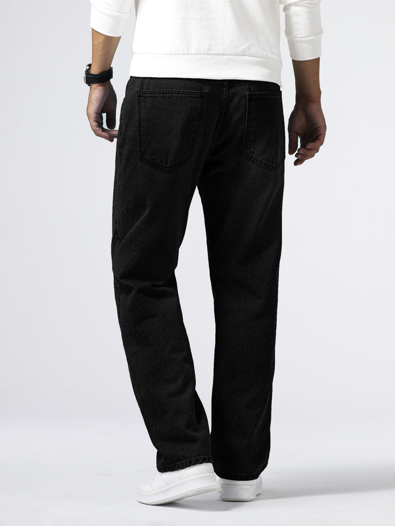 WW | Lässige Lockere Denim Jeans Mit Geradem Bein