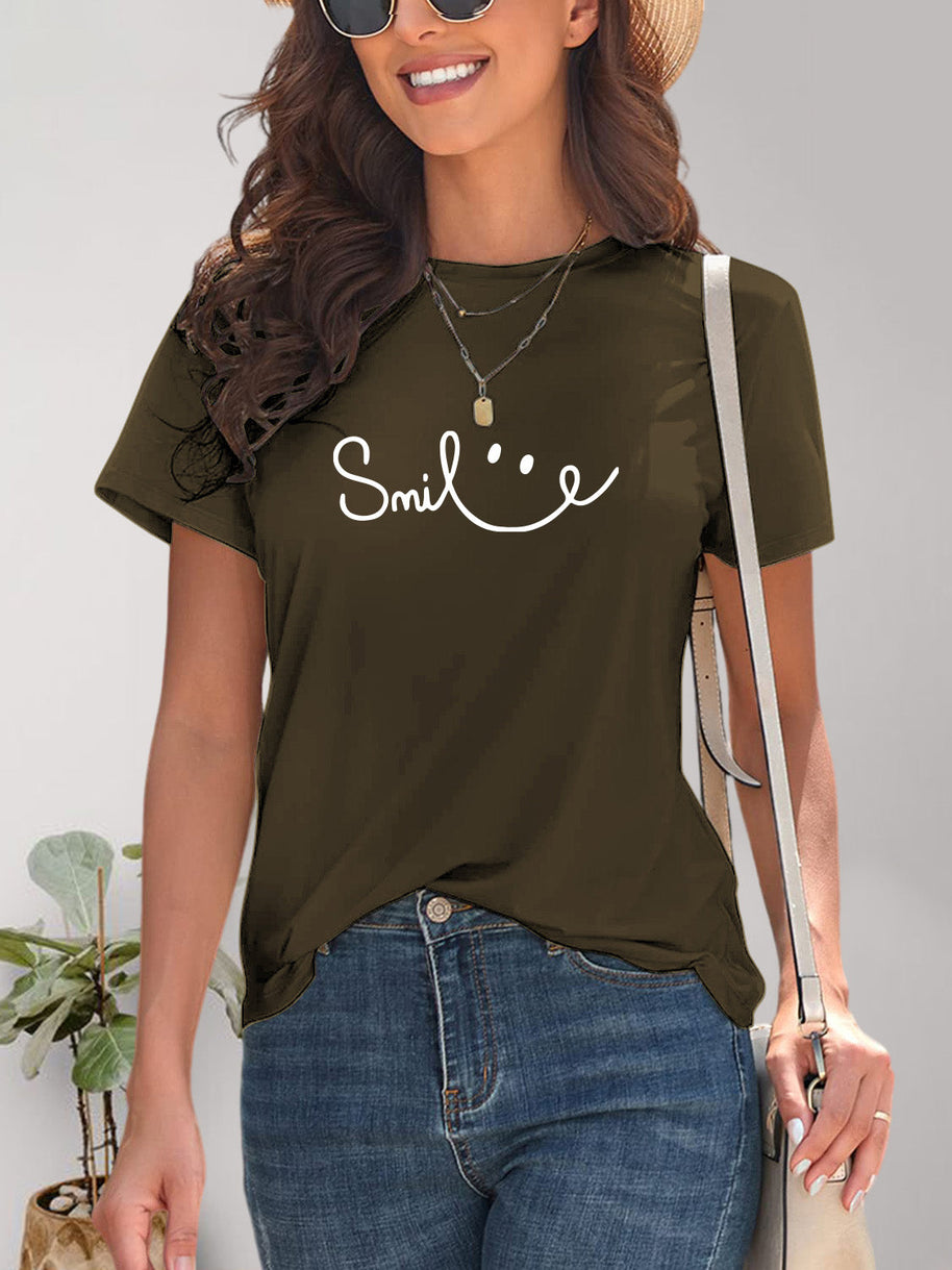 WW | Smile Rundhals Kurzarm T-Shirt