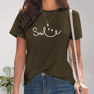 WW | Smile Rundhals Kurzarm T-Shirt