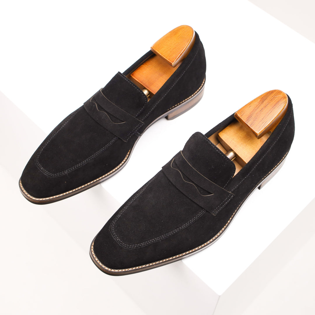 W&W Mode | Slip on Leder Penny Loafers Herrenschuhe