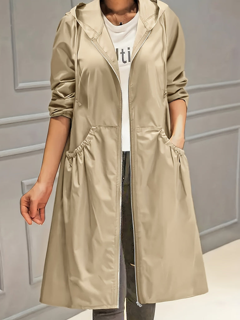 WOLFF Vintage-Trenchcoat Mit Gegürteten Langen Ärmeln Für Damen | Perfekt Für Jeden Anlass