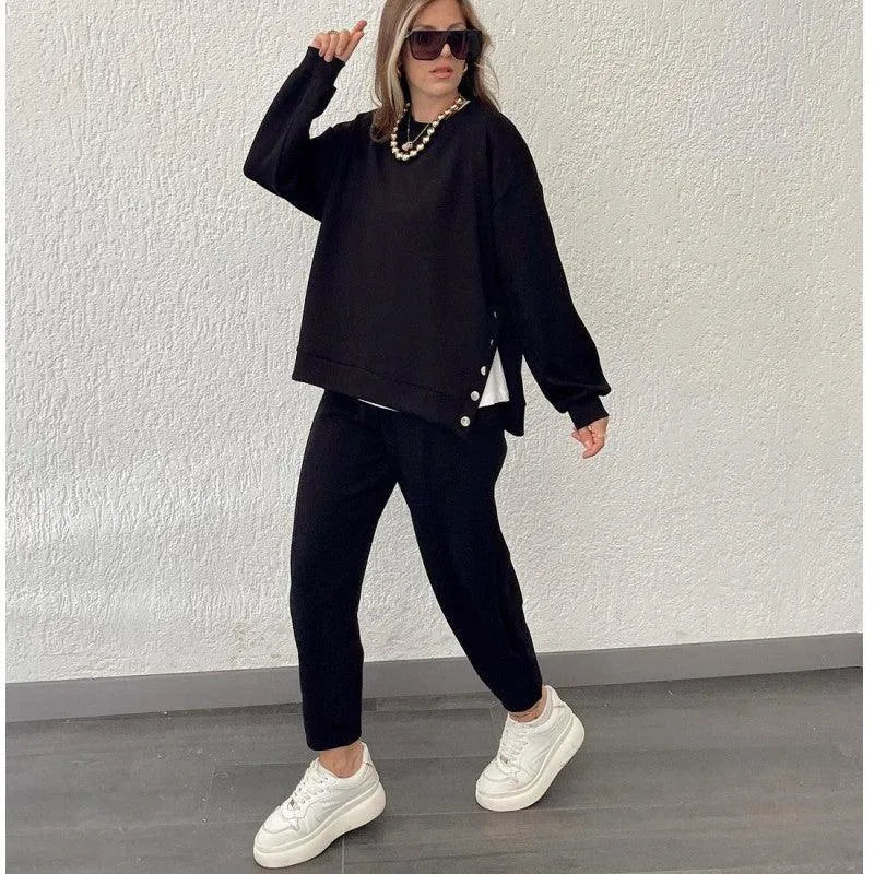 WW | Sport suit with casual pants and ankle band