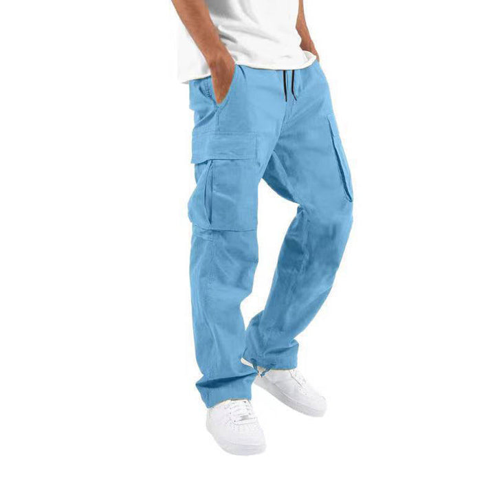 W&W Mode | Bequeme Herren Arbeitsbekleidungs Hose Mit Verstellbarem Bund Und Vielen Taschen