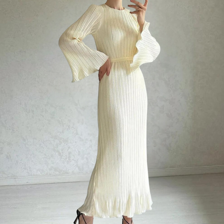 WW | Sophisticated Plissé Maxikleid für Damen