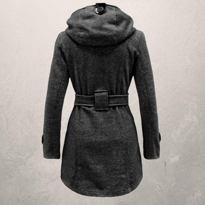 W&W Mode | Warmer Und Trendiger Wintermantel Mit Gürtel Und Kapuze Aus Baumwolle