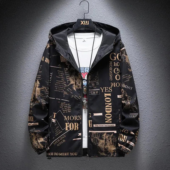 W&W Mode | Umkehrbare Herrenjacke mit Camouflage-Druck