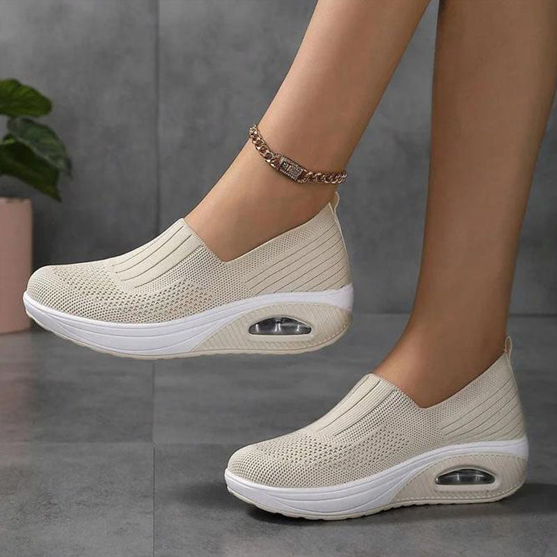 W&W Mode | Atmungsaktive Slip on Sneaker Mit Ergonomischer Sohle Für Damen