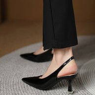 WW | Einfarbige, Temperamentvolle High Heels mit Spitzer Zehenpartie